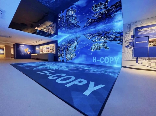 P3.91 Iluminação LED a cores interiores Piso de dança 250*250 mm Modulo LED 65410 pontos/metro quadrado