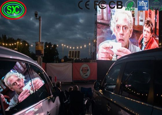 Tela de publicidade LED externa P10 SMD3535, passo de 10mm, IP67 à prova d'água