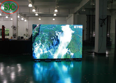 P6 Ecrã de alumínio de fundição a óleo LED a cores interiores para shoppings/aeroportos, 384mmx192mm