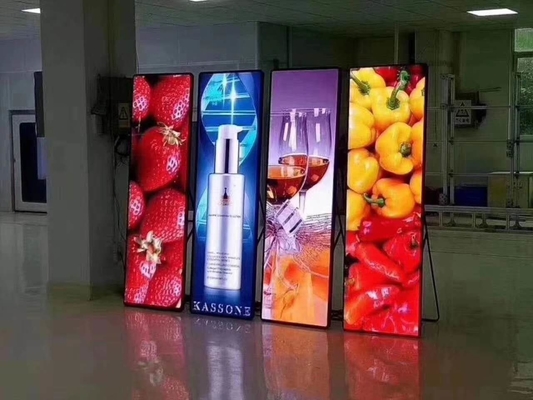 Ecrã comercial de LED de fácil instalação com chips LED SMD2121 e configuração de cores 1R1G1B