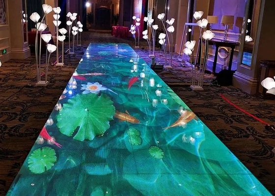 Equipamento de palco Festa de casamento Show DJ Full Color RGB LED Disco Light Dance Floor Screen