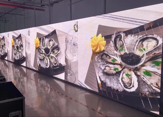 Aluguel de tela de conferência de pequeno porte em ambientes fechados Publicidade LED P2.5 HD Alumínio Aluguel de tela leve