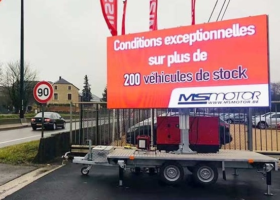 Display de carro de publicidade de LED à prova d'água P6 Chip Epistar de alto brilho