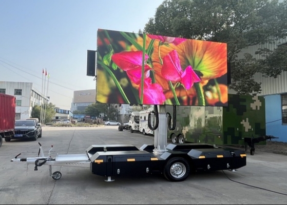 Publicidade em movimento P3 Mobile Truck LED Display Screen com instalação montada no caminhão e alta frequência de atualização