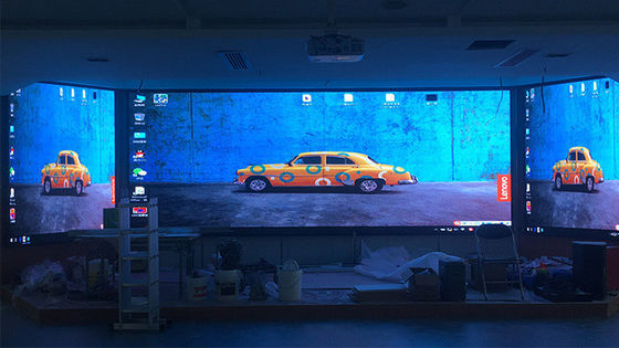 Localização do centro comercial tela LED suspensa cenário COB P2 HD Resolução 128 * 64