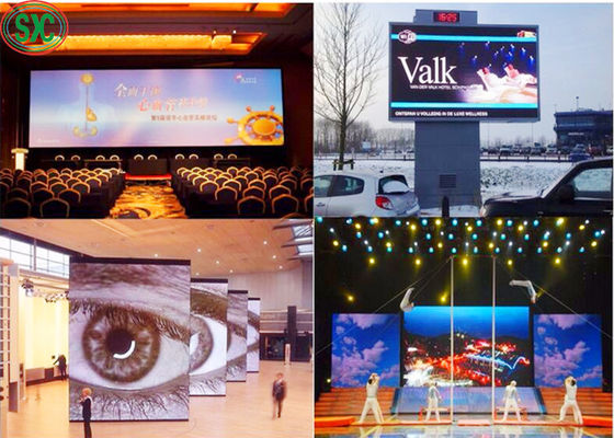 Tela LED externa P6 à prova d'água, gabinete de 192x192mm, cores completas, 27778 pixels/m²