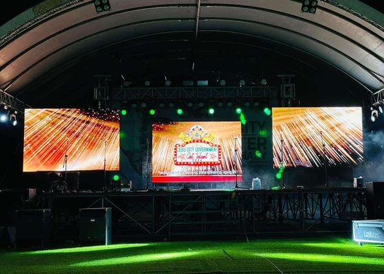 Display LED de Aluguel SMD2121 Full Color de 3,91mm 500x500mm IP43 à Prova D'Água