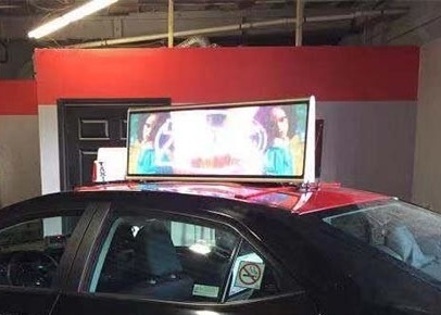 Anúncios de táxi de LED P3 personalizáveis em cima do ecrã Pequeno, Desmontável e Fácil de Instalar