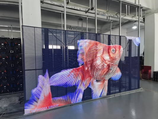 Janela Full Color Transparente LED Display Flexível Wifi USB P3.91-7.82