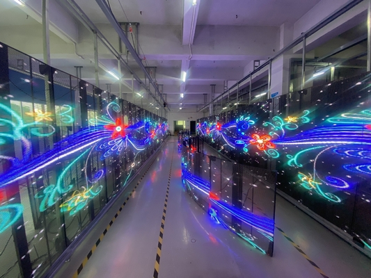 P8 Cabine de alumínio de fundição por impressão LED transparente para exterior a cores inteiras