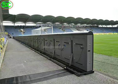 A exposição de diodo emissor de luz exterior do estádio de futebol do perímetro P8, perímetro dos esportes conduziu a exposição