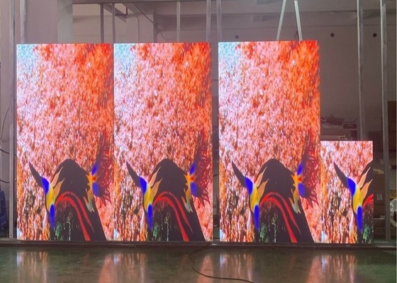 Display de cartaz LED fixo/caixa de ferro, painel de vídeo LED de alumínio HD estereó