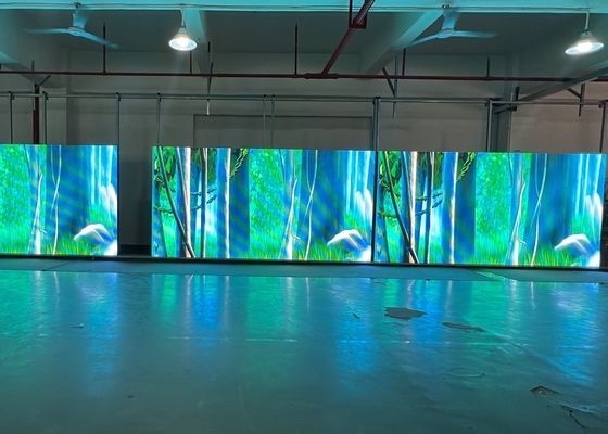 Display de cartaz LED fixo/caixa de ferro, painel de vídeo LED de alumínio HD estereó
