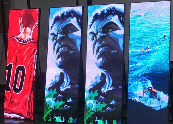 320x160mm Dimensão do módulo LED Poster Display com configuração de cor 1R1G1B e P1.86mm Pitch
