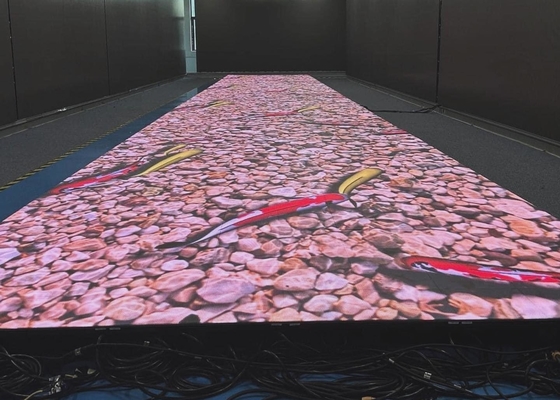 P2.5 Full Color Video Dance Floor, SMD Luminous Floor Tiles 1/32 Modulo de varredura 160*160mm