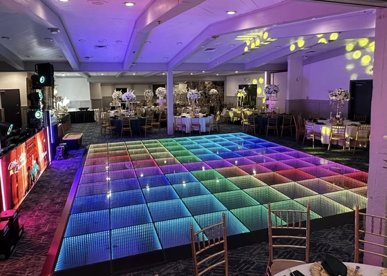 Design personalizável P3 LED azulejos de chão de dança tela interativa resistente