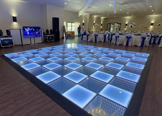 Design personalizável P3 LED azulejos de chão de dança tela interativa resistente