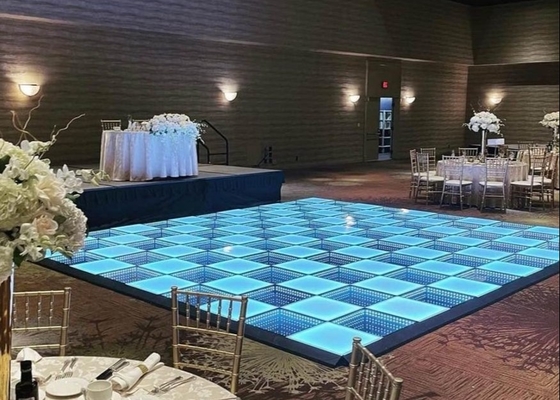 Design personalizável P3 LED azulejos de chão de dança tela interativa resistente
