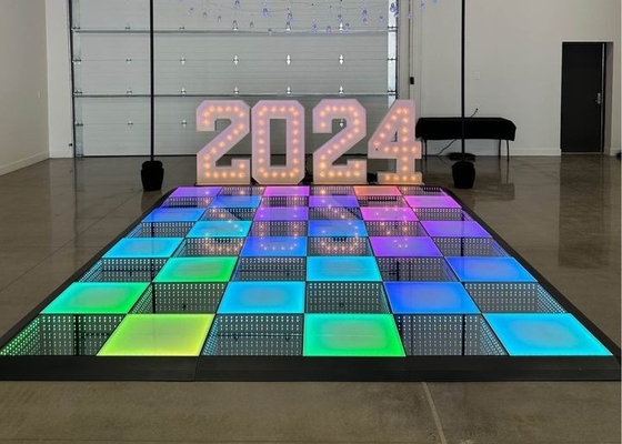 Full Color P10 LED Dance Floor Light 320*160mm Módulo de Alumínio 1/4 Scan IP65 Impermeável