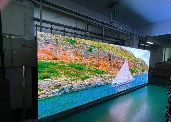 Ecrã LED de alta resolução de aluguer painel de vídeo P8 1024x1024mm gabinete de ferro