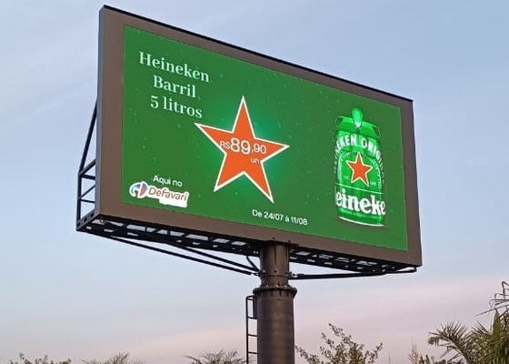 P10 SMD Advertising LED Display Screen, HD Full Color Outdoor Waterproof Rental Die Cast Aluminium