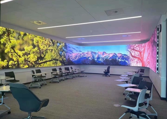 Display LED SMD interno P2 Pequeno passo Ecrã HD flexível de alta resolução