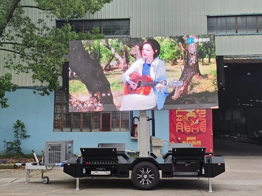 Display LED de caminhão móvel P4.81 Ângulo de visão grande, pode exibir claramente anúncios