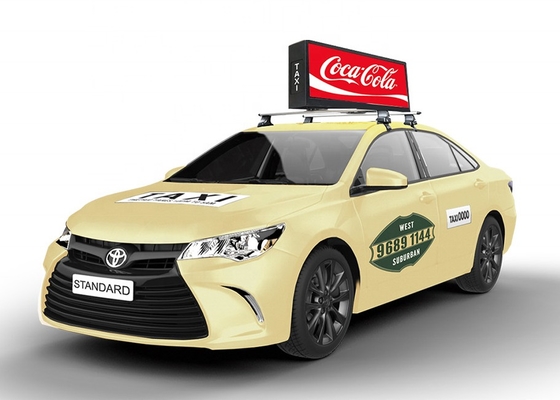 Exterior Full Colour Double Side Taxi P5 Publicidade LED Display Carro Sinais de telhado à prova d'água