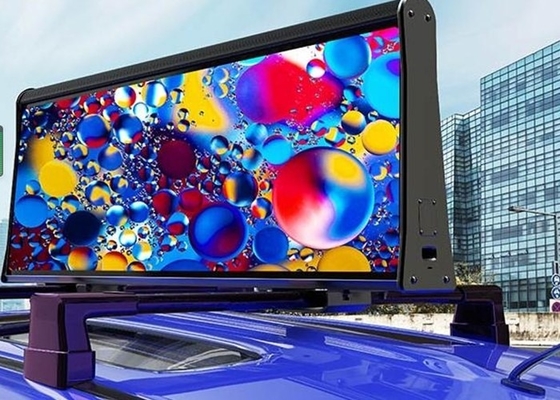 Ecrã de carro de táxi impermeável P4 chip Epistar Full Color 3 anos de garantia