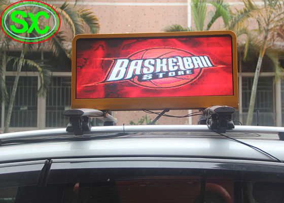 Bom preço A exposição do sinal do diodo emissor de luz do carro do diodo emissor de luz P6 com o telhado de controle remoto do táxi 4G conduziu a exposição on-line