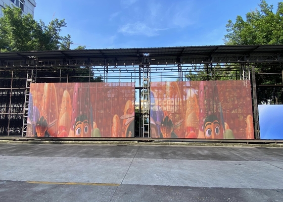 Armário de alumínio de fundição por impressão LED ultra-fina de cores completas para publicidade exterior P8 Ecológico