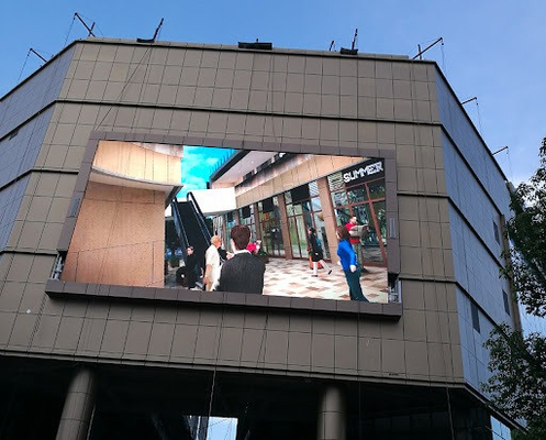 propaganda de telas fixa da indicação digital da instalação da lâmpada exterior da estrela da nação do armário IP65 do magnésio de P5 960x960mm