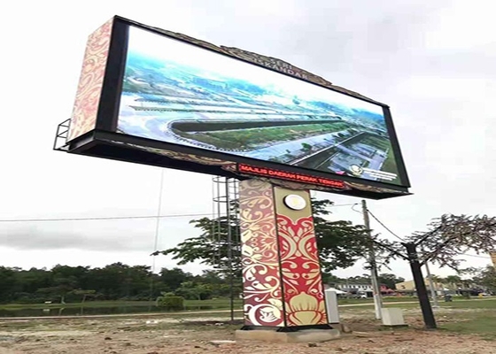 Ecrã LED de cor total exterior P10 Pillar Screen IP65 Large Size 1/4 Scan Mode