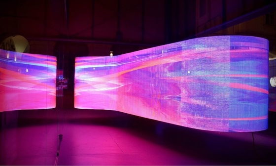 P6 Display LED de alta definição a cores inteiras de alumínio e ferro