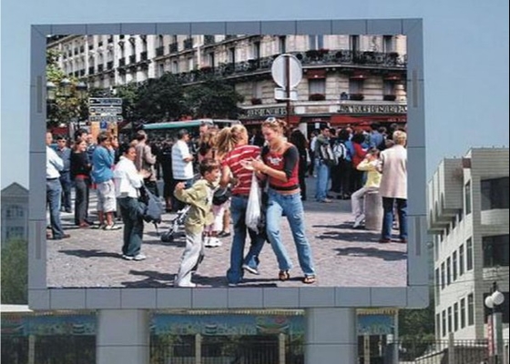 P12 Muralho de vídeo HD LED à prova d' água para exterior para publicidade de supermercado, Display LED DIP
