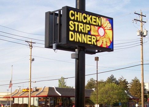 SMD3535 Display LED Full Color para publicidade exterior IP65 320*160mm Garantia de 3-5 anos