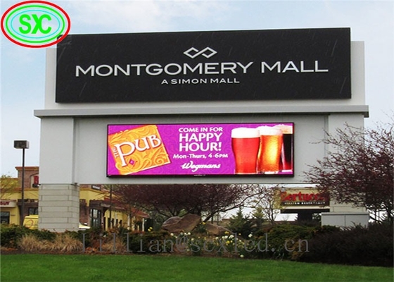 Nova System P10 Full Color LED Display Board Módulo de tela à prova d'água Mural montado Fixado