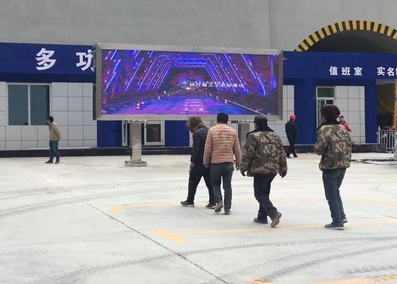 Adequado para estádios esportivos e eventos esportivos Manutenção frontal Grande ângulo de visão P10 LED Video Wall HD
