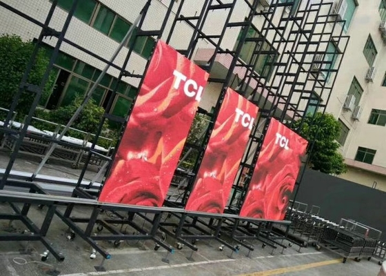 Adequado para estádios esportivos e eventos esportivos Manutenção frontal Grande ângulo de visão P10 LED Video Wall HD