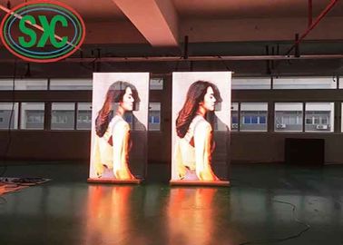Ecrã LED transparente de interior altamente estável com design de painel ultra fino resistente às intempéries
