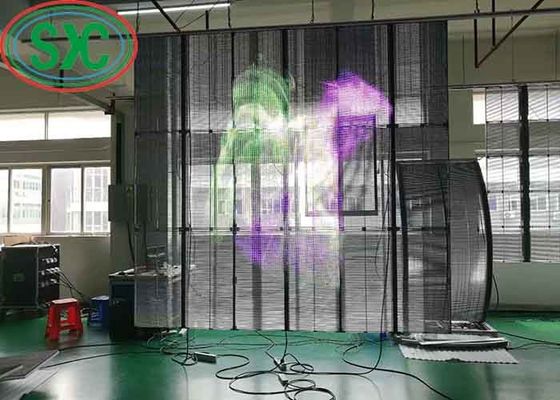 Bom preço AC100-240V 60Hz Input Transparent LED Display Screen para publicidade interna Função de exibição de vídeo 3-5 anos de garantia on-line