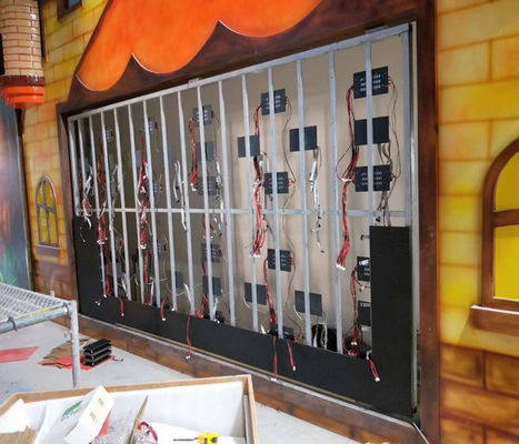 Ecrã de visualização de parede de vídeo LED P3 de cores inteiras magnética para instalação fixa 1R1G1B