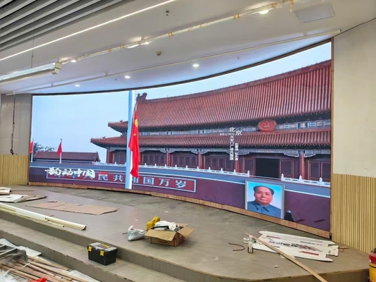 P3 Indoor Full Color LED Screen 576x576mm Cabinet Para Publicidade, 3840hz taxa de atualização, 1000nit brilho, pode fazer curvo