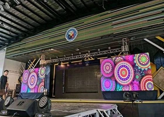 Bom preço Ecrã de publicidade comercial P8 Indoor Full-Color LED Display, longa vida útil, flexível de usar on-line