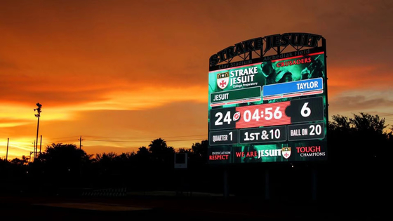 Ecrã de visualização LED de perímetro do estádio de futebol