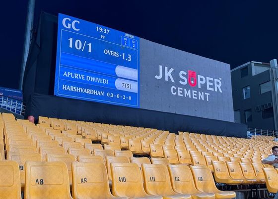 Bom preço Ecrã de futebol ao ar livre Aluguer Ecrã de cinema desportivo Competição P5 960*960mm Display LED envolvente on-line