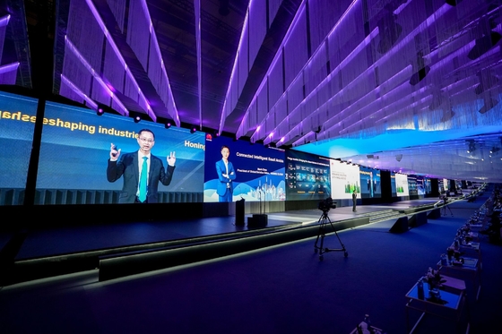 Ecrã de fundição de alumínio caixa de ferro Ecrã à prova d'água HD personalizável P20 LED display vídeo parede