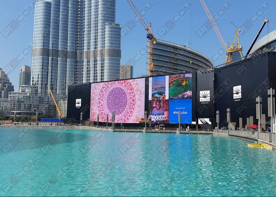 Manutenção frontal em cores completas P10 Ecrã LED grande para publicidade