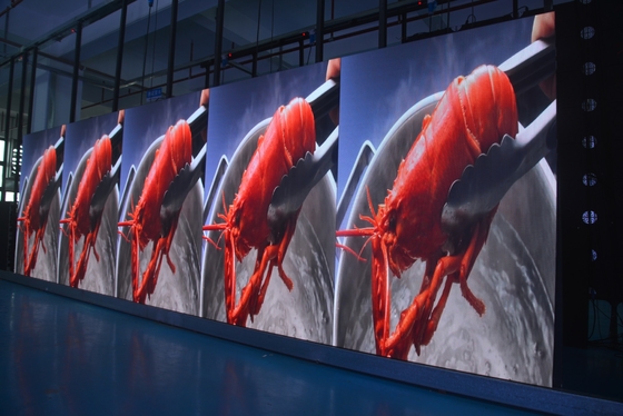 Flexível fundo de palco exterior LED de alumínio 576x576 * 85mm tamanho do gabinete painel de parede LED