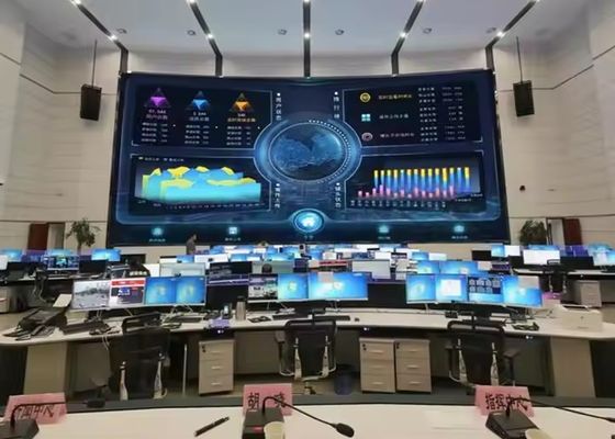 Bom preço Aluguer de ecrã curvo/instalação fixa P4 SMD à prova d'água Exterior a cores inteiras 960*960MM Display LED Ecrã publicitário on-line